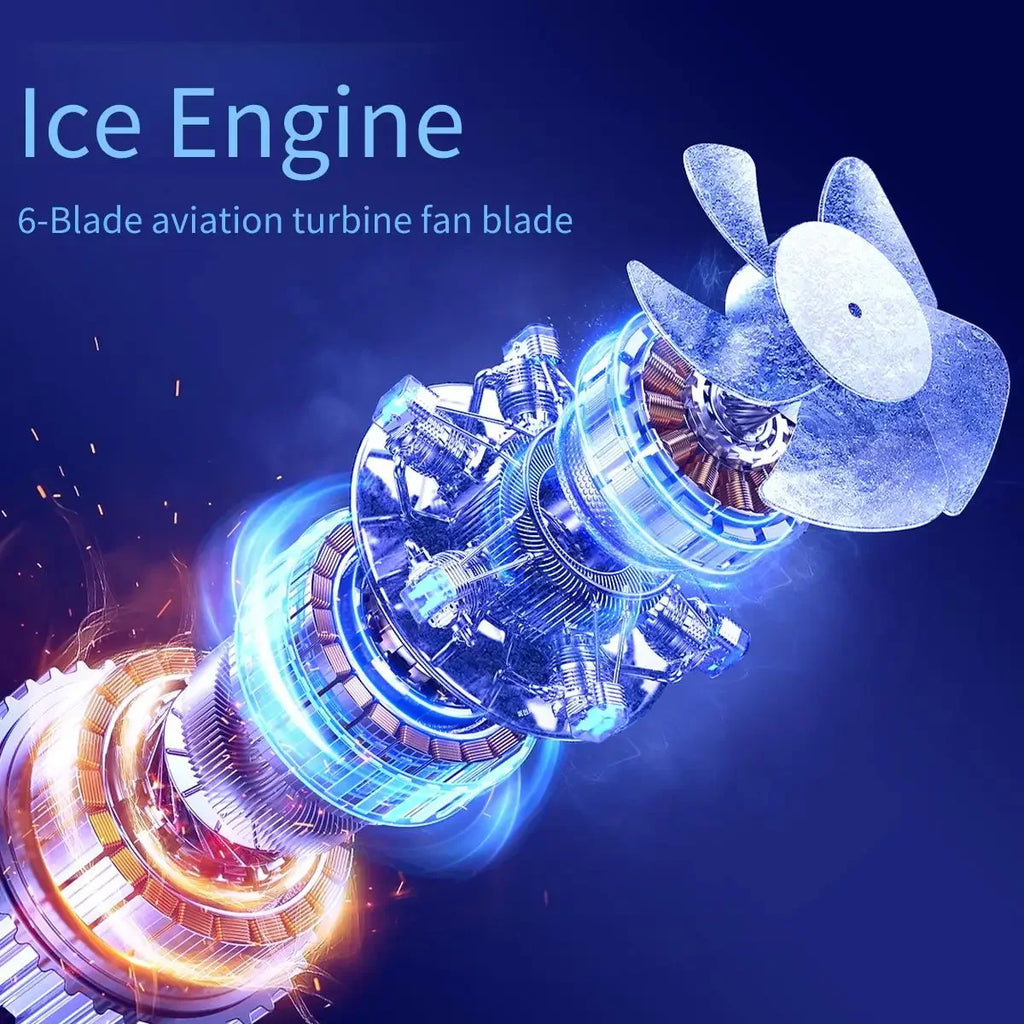 2025 New Mini Bladeless Handheld Fan USB Rechargeable Hand Fan Portable Personal Highspeed Fans Electric Eyelash Fan