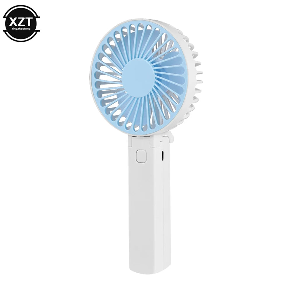1200MAH Portable Fans Handheld USB Rechargeable Fan Mini Desktop Air Cooler Outdoor Fan Cooling Travel Hand Fans