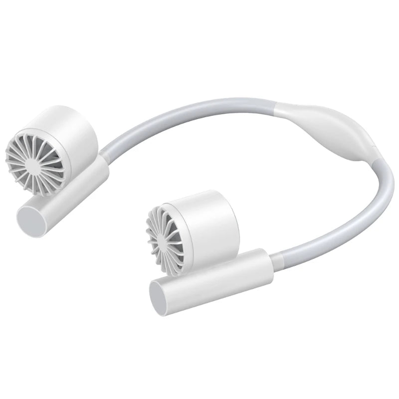 Hands-free Neck Band Hanging USB Rechargeable Dual Fan Mini Air Cooler Summer