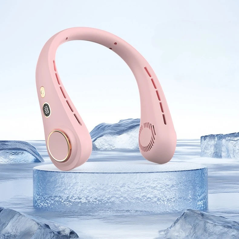Long Battery Life Neck Fan Portable Rechargeable  Wearable for Outdoor Sports Travel Office Students Cooling