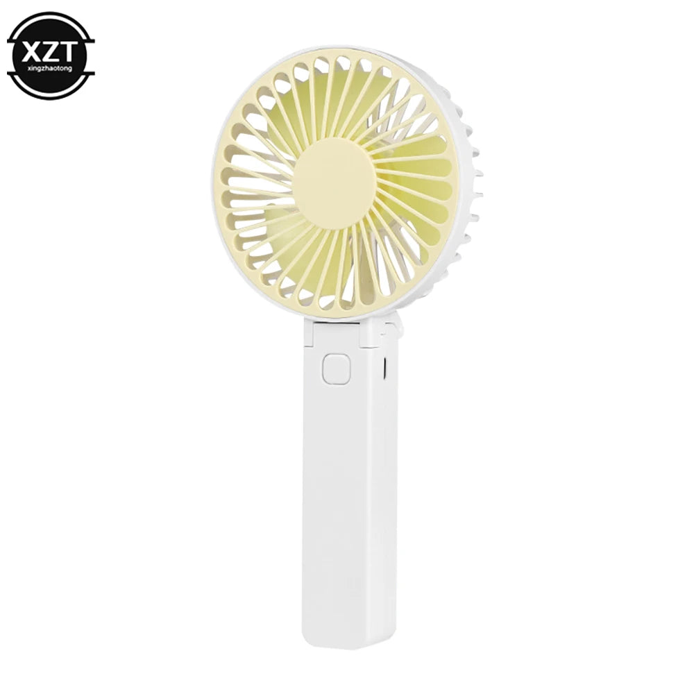 1200MAH Portable Fans Handheld USB Rechargeable Fan Mini Desktop Air Cooler Outdoor Fan Cooling Travel Hand Fans