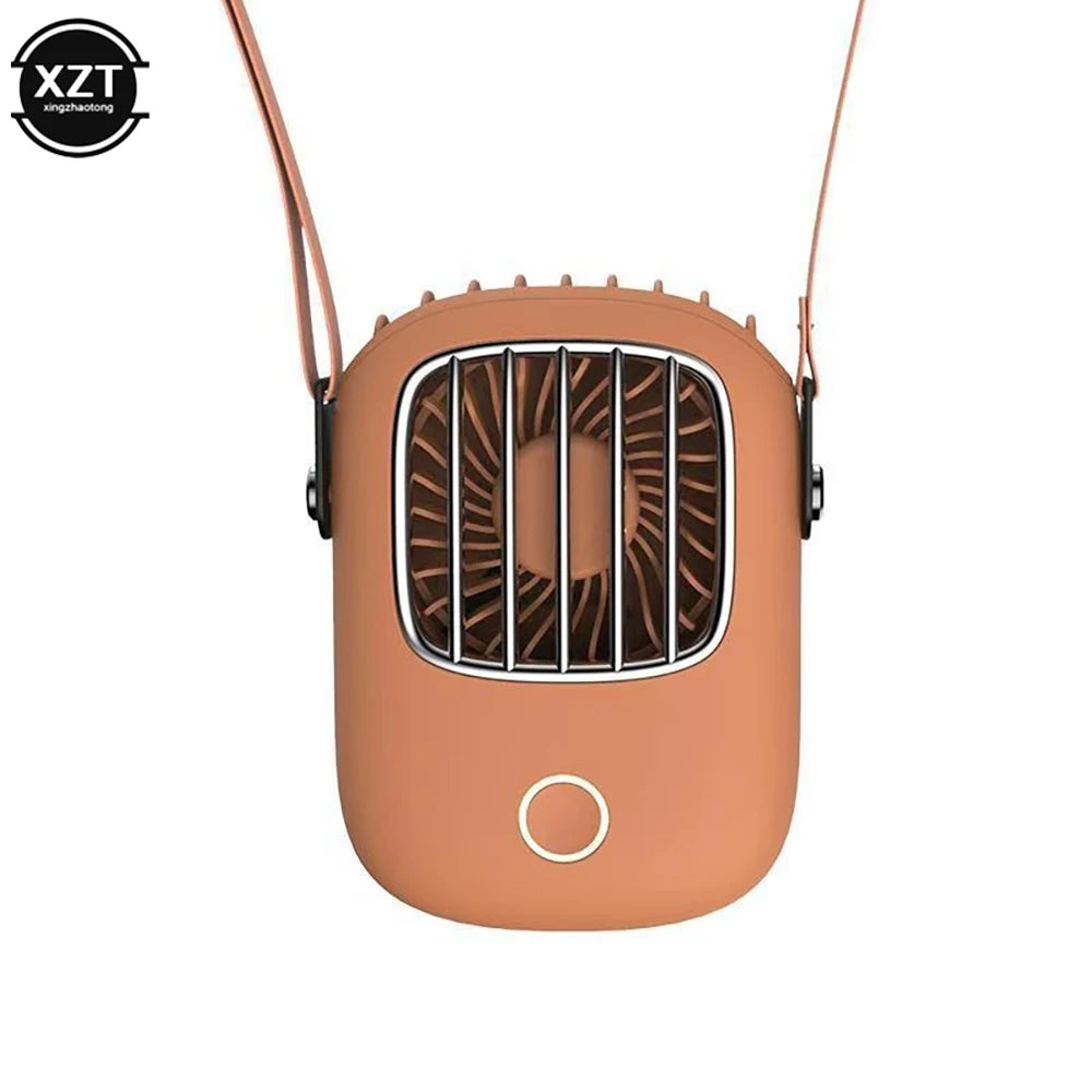 Hanging Neck Fan Portable Mini USB Handheld Fan 3 Gears cooler Rechargeable Ventilador Outdoor Travel Silent Small Cooling Fans