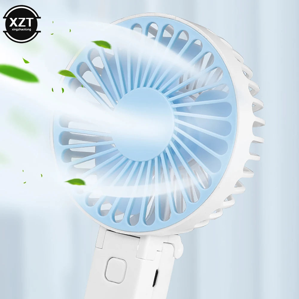 1200MAH Portable Fans Handheld USB Rechargeable Fan Mini Desktop Air Cooler Outdoor Fan Cooling Travel Hand Fans